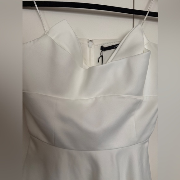 NWT | JAYGODFREY White midi Strapless Dress with Sweetheart Neckline Size 6 - Picture 12 of 13